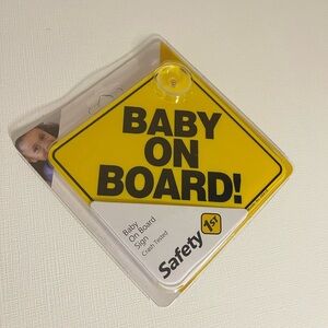Safety 1st Baby On Board Sign - Yellow
